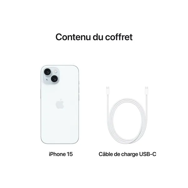 APPLE iPhone 15 Bleu- Neuf