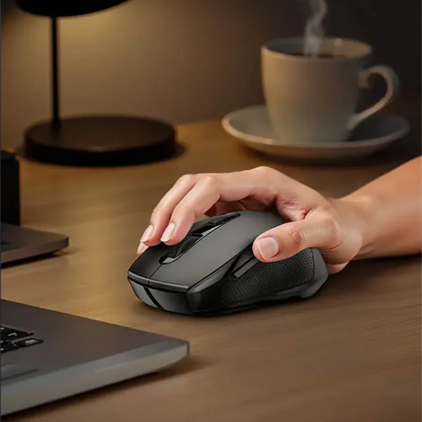 YESIDO Souris sans fil avec 6 boutons noir