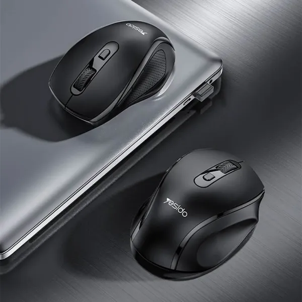 YESIDO Souris sans fil avec 6 boutons noir