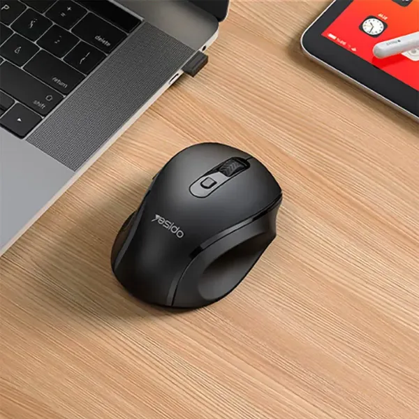 YESIDO Souris sans fil avec 6 boutons noir