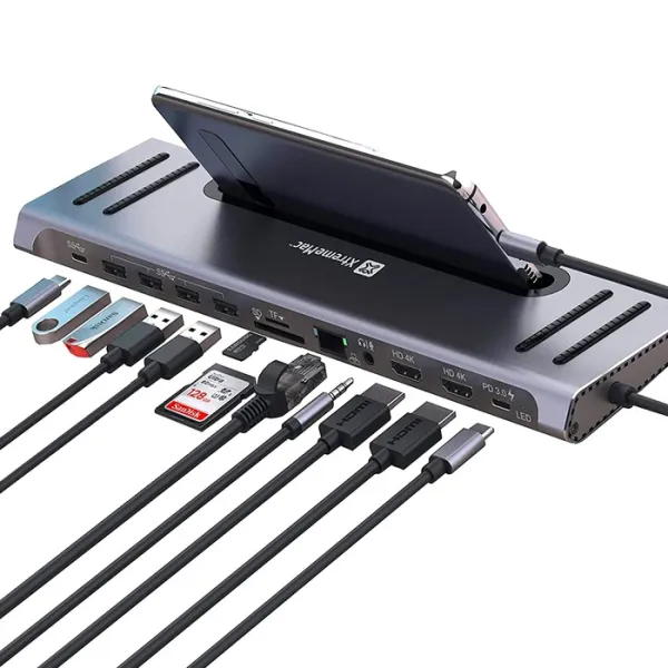 XTREMEMAC Docking station 12-en-1 USB Type C