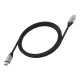 FORCELL Câble HDMI 2.1 Cafule 8K 60Hz / 4K 120Hz - 48 Gbps (1m/2m/3m) Noir