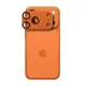Protection caméra iPhone 17 Pro / 17 Pro Max AR+AF Full Metal - Verre trempé Orange