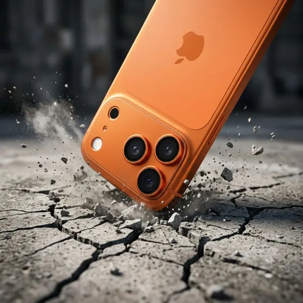 Protection caméra iPhone 17 Pro / 17 Pro Max AR+AF Full Metal - Verre trempé Orange