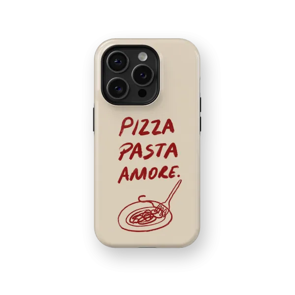 Pizza Pasta Amore | Coque de téléphone 3D 2en1 Ultra-résistante