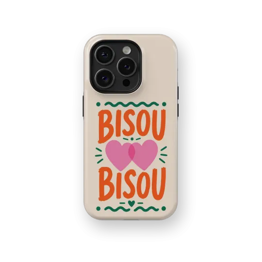 Bisou Bisou | Coque de téléphone 3D 2en1 Ultra-résistante