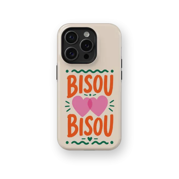 Bisou Bisou | Coque de téléphone 3D 2en1 Ultra-résistante