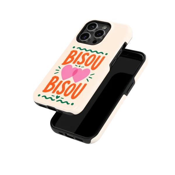 Bisou Bisou | Coque de téléphone 3D 2en1 Ultra-résistante