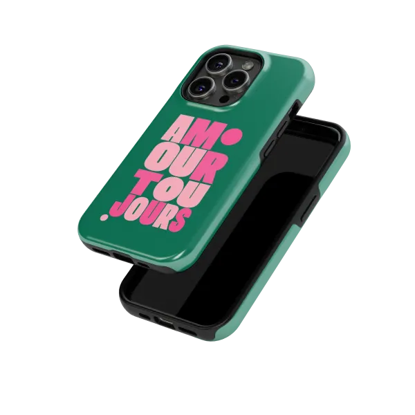 Amour Toujours | Coque de téléphone 3D 2en1 Ultra-résistante
