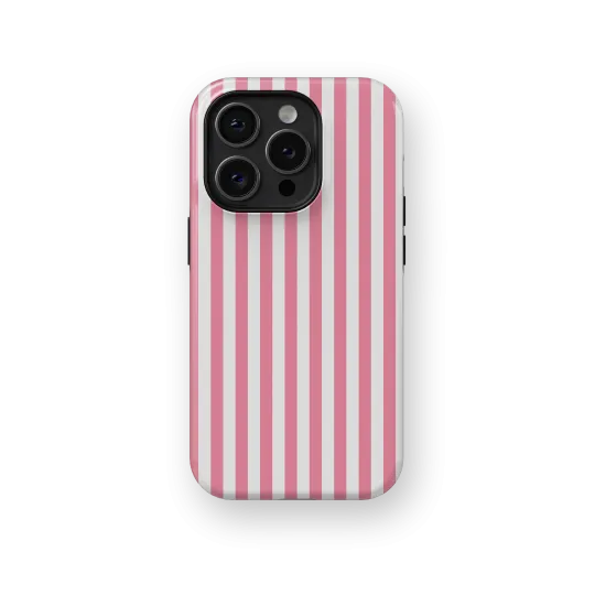 Pink Stripes | Coque de téléphone 3D 2en1 Ultra-résistante