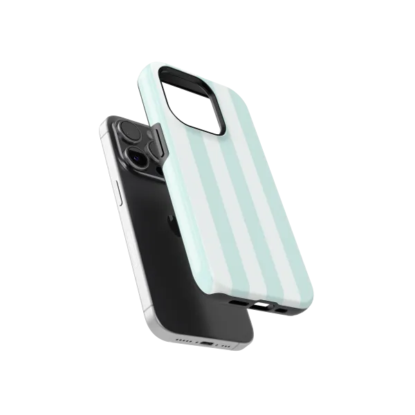 Light Blue Stripes Case | Coque de téléphone 3D 2en1 Ultra-résistante