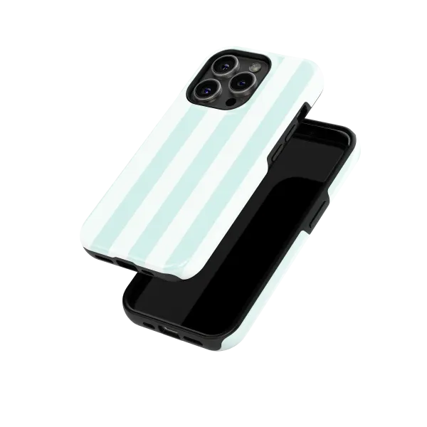 Light Blue Stripes Case | Coque de téléphone 3D 2en1 Ultra-résistante