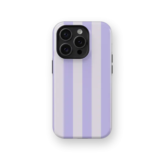 Light Purple Stripes Case | Coque de téléphone 3D 2en1 Ultra-résistante