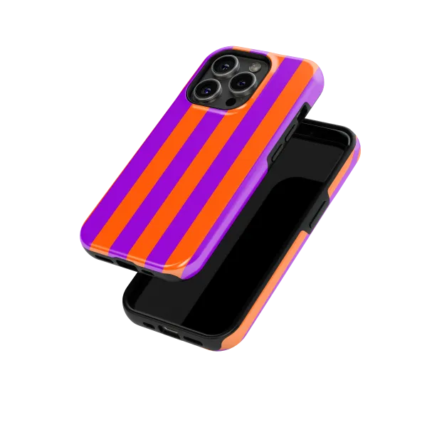 Orange Stripes Case | Coque de téléphone 3D 2en1 Ultra-résistante