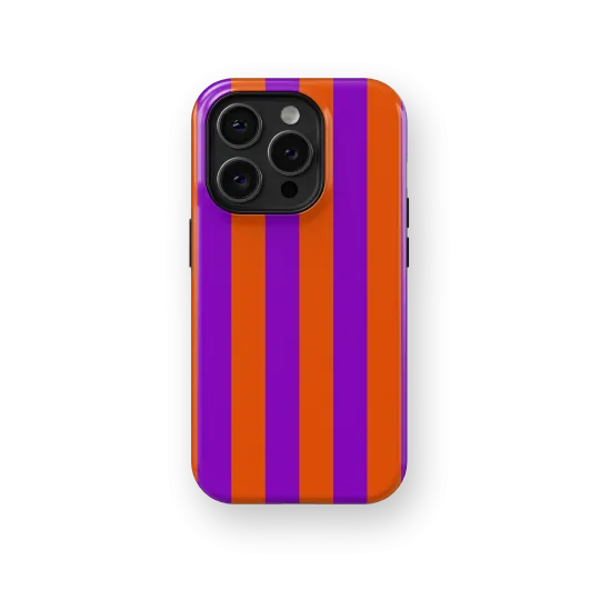 Orange Stripes Case | Coque de téléphone 3D 2en1 Ultra-résistante