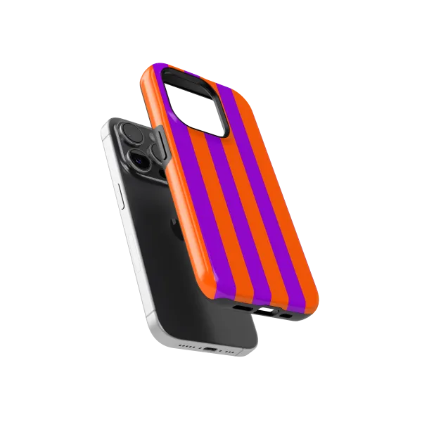 Orange Stripes Case | Coque de téléphone 3D 2en1 Ultra-résistante