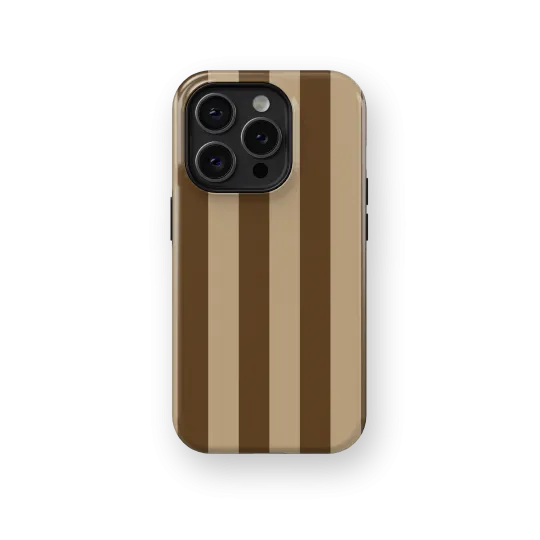 Caramel Stripes Case | Coque de téléphone 3D 2en1 Ultra-résistante
