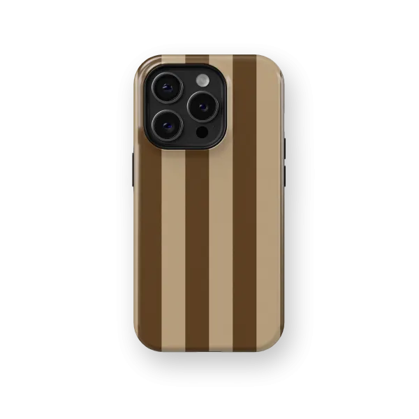 Caramel Stripes Case | Coque de téléphone 3D 2en1 Ultra-résistante