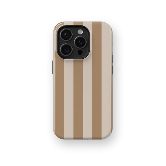 Light Brown Stripes Case | Coque de téléphone 3D 2en1 Ultra-résistante