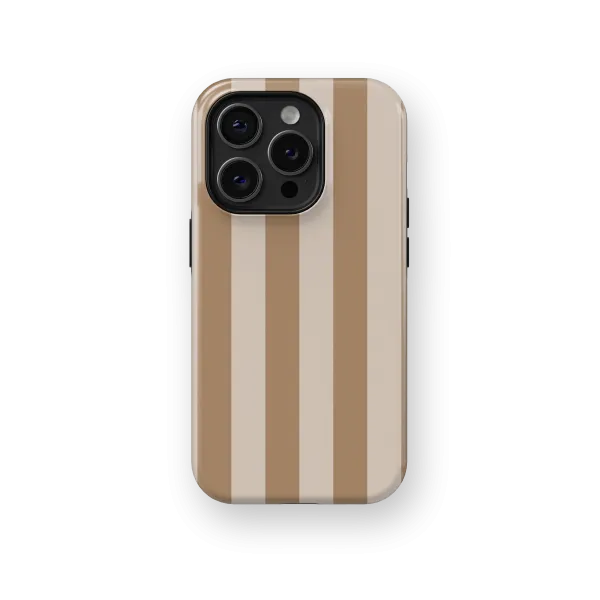 Light Brown Stripes Case | Coque de téléphone 3D 2en1 Ultra-résistante