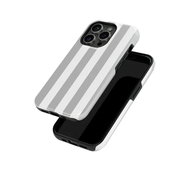 Grey Stripes Case | Coque de téléphone 3D 2en1 Ultra-résistante