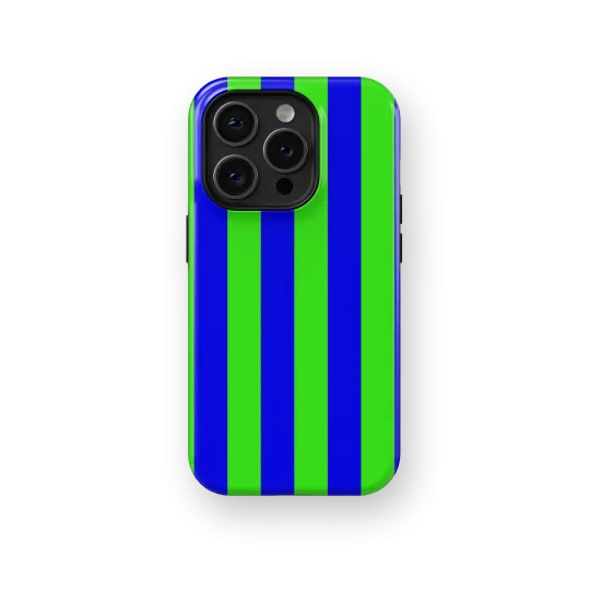 Neon Green Stripes Case | Coque de téléphone 3D 2en1 Ultra-résistante