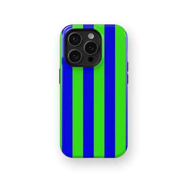 Neon Green Stripes Case | Coque de téléphone 3D 2en1 Ultra-résistante