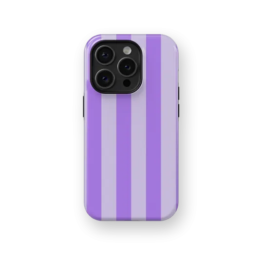 Purple Stripes Case | Coque de téléphone 3D 2en1 Ultra-résistante