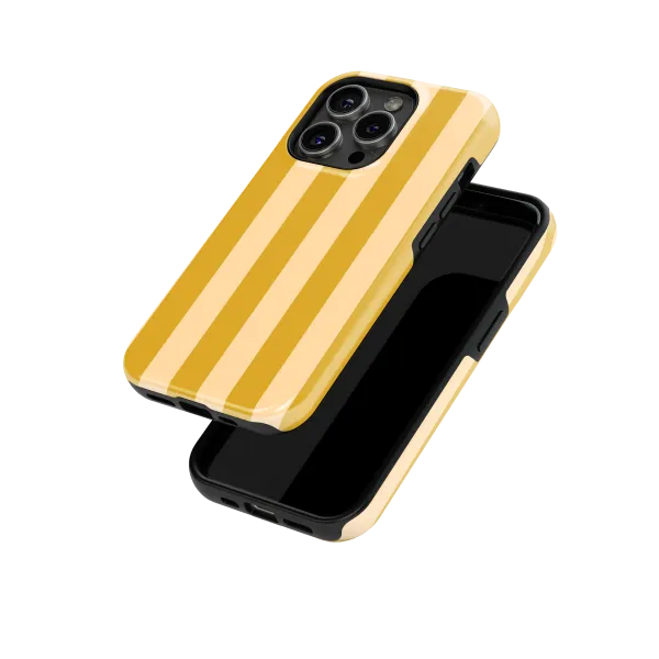Salted Caramel Stripes Case | Coque de téléphone 3D 2en1 Ultra-résistante