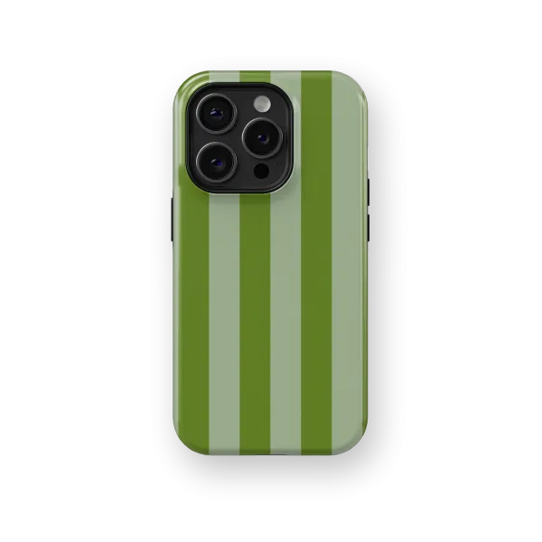 Green Stripes Case | Coque de téléphone 3D 2en1 Ultra-résistante