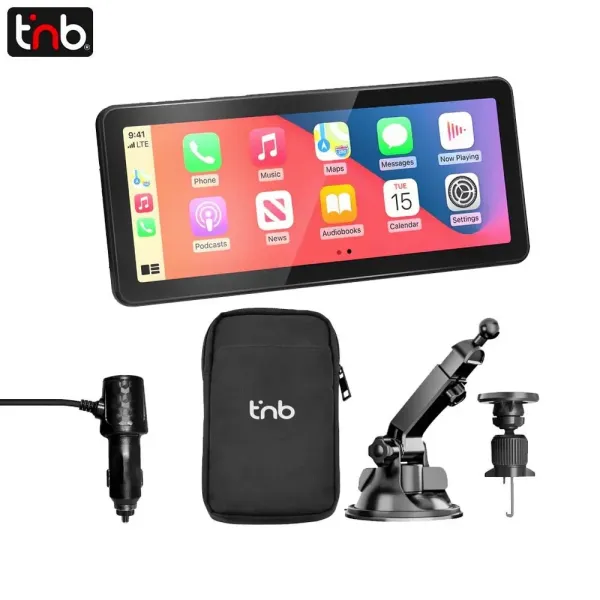 T'NB Écran Tactile Voiture Sans Fil Panoramique Apple CarPlay & Android Auto