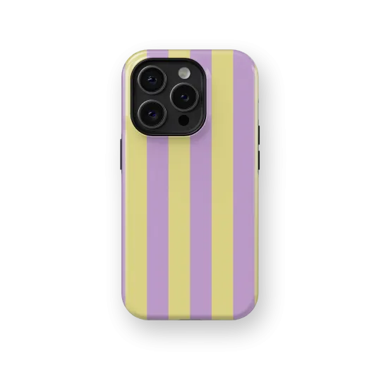 Purple Cake Stripes Case | Coque de téléphone 3D 2en1 Ultra-résistante
