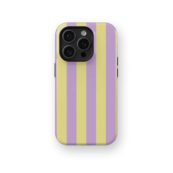 Purple Cake Stripes Case | Coque de téléphone 3D 2en1 Ultra-résistante