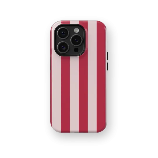 Sweet Red Stripes Case | Coque de téléphone 3D 2en1 Ultra-résistante