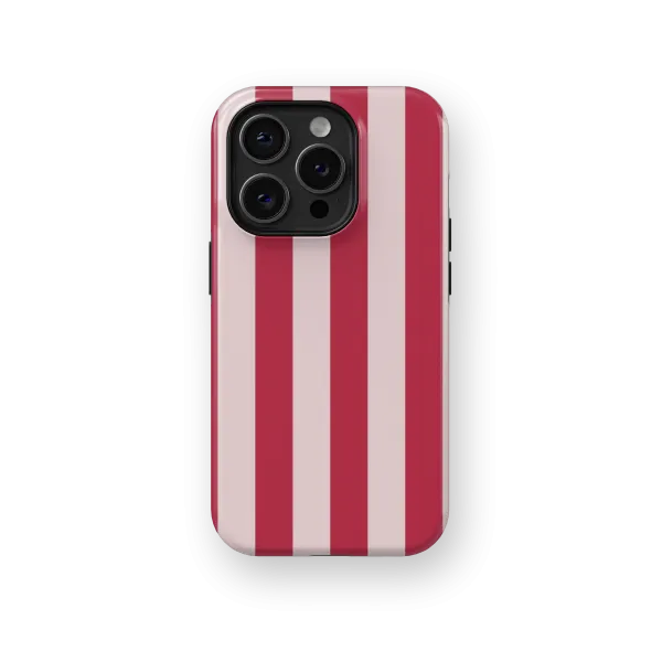 Sweet Red Stripes Case | Coque de téléphone 3D 2en1 Ultra-résistante