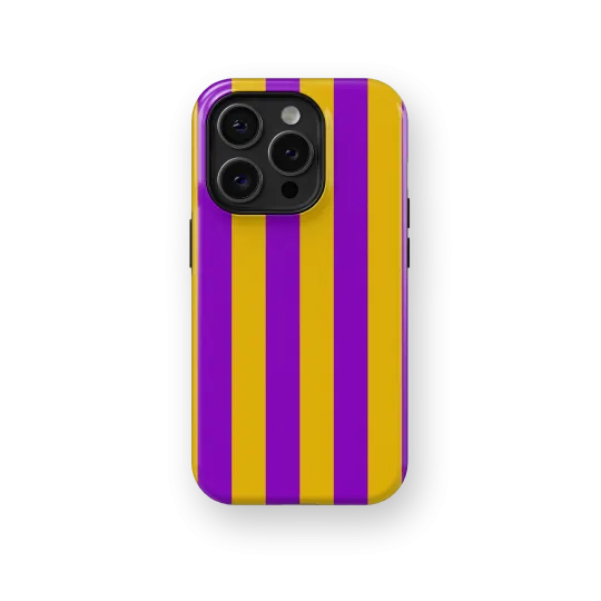 Purple Pie Stripes Case | Coque de téléphone 3D 2en1 Ultra-résistante