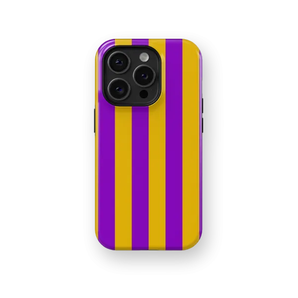 Purple Pie Stripes Case | Coque de téléphone 3D 2en1 Ultra-résistante