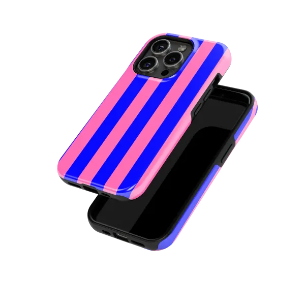 Pinky Stripes Case | Coque de téléphone 3D 2en1 Ultra-résistante