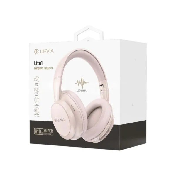 DEVIA Lite1 Casque Bluetooth rose