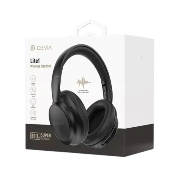 DEVIA Lite1 Casque Bluetooth noir