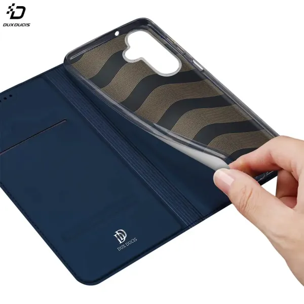 DUX DUCIS Housse de Protection Skin Pro pour Samsung Galaxy A17 Bleu foncé