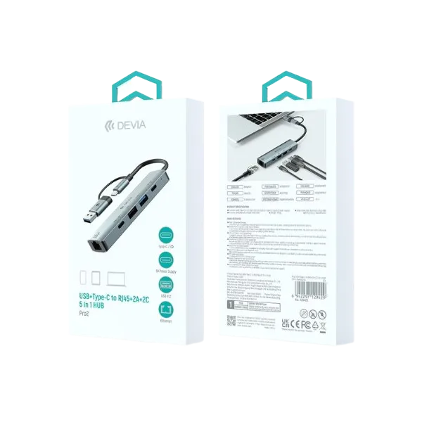 DEVIA Pro2 Hub USB-C 5 en 1