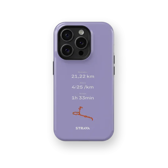 Mon Run Strava - Mauve | Coque 3D 2en1 Ultra-résistante