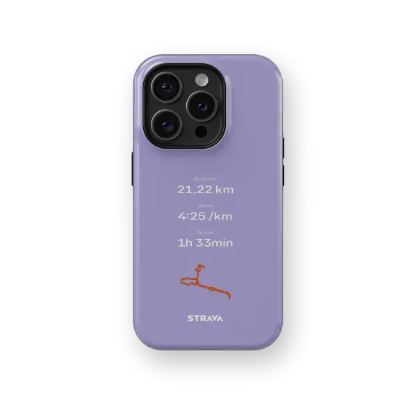 Mon Run Strava - Mauve | Coque 3D 2en1 Ultra-résistante