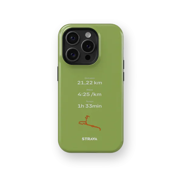 Mon Run Strava - Vert | Coque 3D 2en1 Ultra-résistante