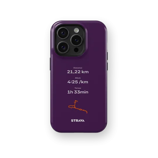 Mon Run Strava - Violet | Coque 3D 2en1 Ultra-résistante