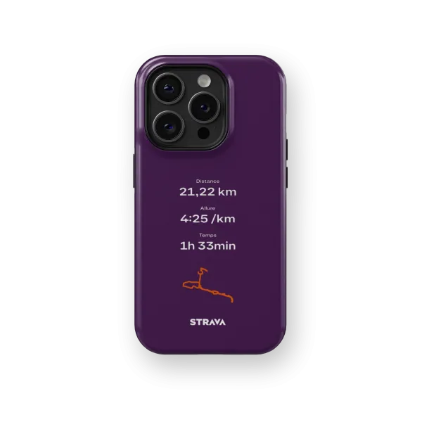 Mon Run Strava - Violet | Coque 3D 2en1 Ultra-résistante