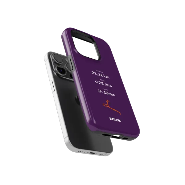 Mon Run Strava - Violet | Coque 3D 2en1 Ultra-résistante