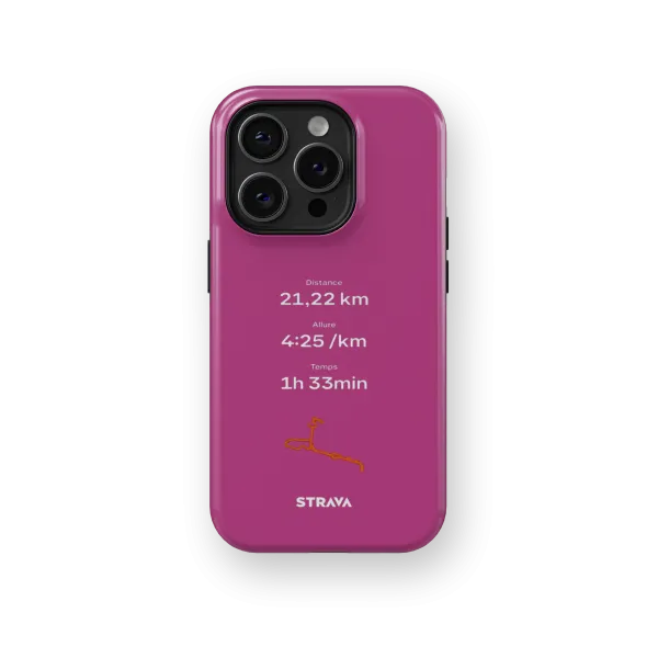 Mon Run Strava - Rose Fuchsia | Coque 3D 2en1 Ultra-résistante