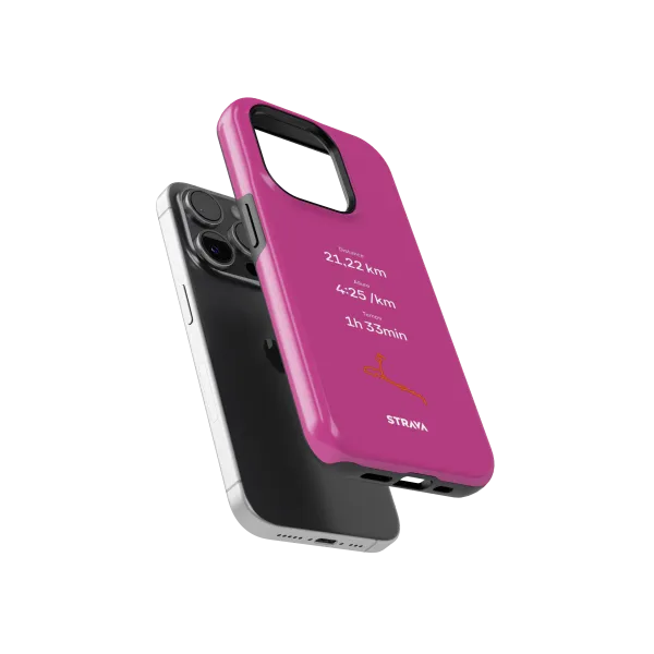 Mon Run Strava - Rose Fuchsia | Coque 3D 2en1 Ultra-résistante